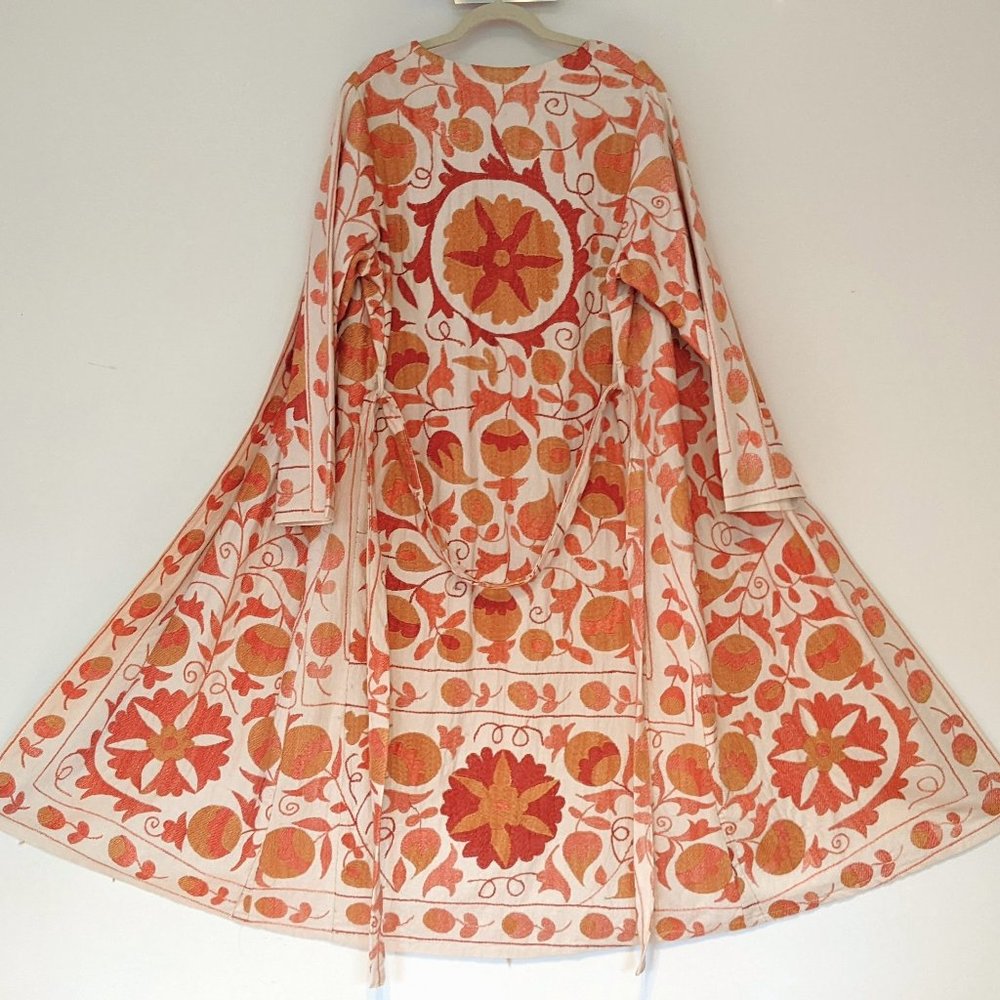 Luxurious Hand Embroidered Fall Coat